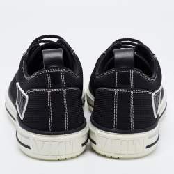 Valentino Black Fabric and Rubber Giggies Low Top Sneakers Size 41