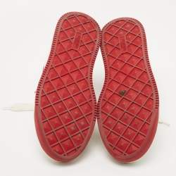 Pre Owned Valentino White Leather Low Top Sneakers Size 39