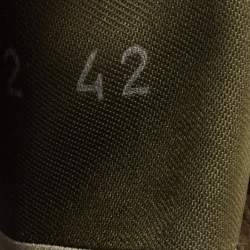 Pre Owned Valentino Multicolor Suede nd Leather Rockrunner Sneakers Size 42