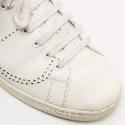 Valentino White Leather Backnet Sneakers Size 42 