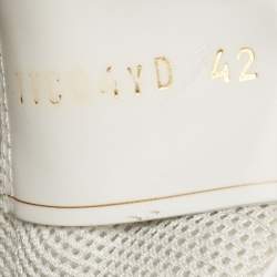 Valentino White Leather Backnet Sneakers Size 42 