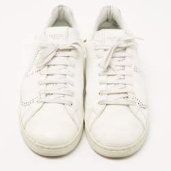 Valentino White Leather Backnet Sneakers Size 42 
