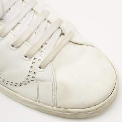Pre Owned Valentino White Leather Becknet Sneakers Size 42.5 