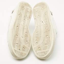 Pre Owned Valentino White Leather Becknet Sneakers Size 42.5 