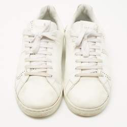 Pre Owned Valentino White Leather Becknet Sneakers Size 42.5 