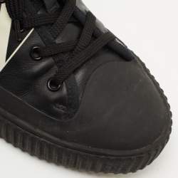 Valentino Black Leather VLTN Low Top Sneakers Size 41