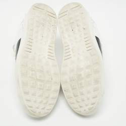 Valentino White Leather Calfskin Open Sneakers Size 42