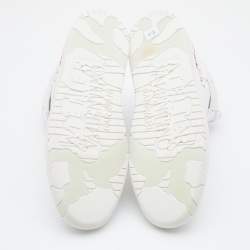 Pre Owned Valentino White Leather Atelier High Top Sneakers Size 44