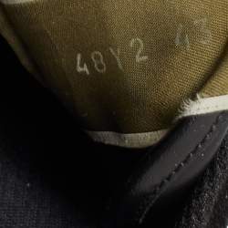 Pre Owned Valentino Black Leather and Suede Rockrunner Trainer Sneakers Size 43