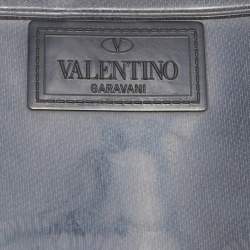 Valentino Grey Lace Print Rubber Rain Boots Size 38