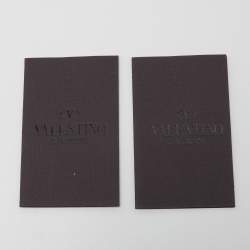 Pre Owned Valentino White Leather and Suede Sneakers Size 42