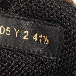 Pre Owned Valentino Multicolor Suede and Leather Camouflage Bounce Trainer Sneakers Size 41.5