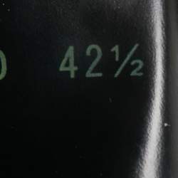 Pre Owned Valentino Black Leather VLogo Low Top Sneakers Size 42.5 