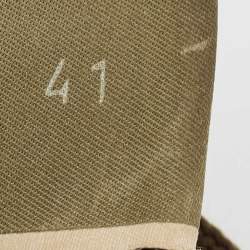 Pre Owned Valentino Multicolor Camo Print Leather and Suede Rockrunner Sneakers Size 41