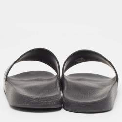 Valentino Black Camo Print Rubber Pool Slides Size 44