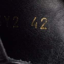 Pre Owned Valentino Black Leather VLTN High Top Sneakers Size 42