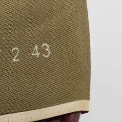 Pre Owned Valentino Red Camouflage Leather,Canvas and Suede Rockrunner Sneakers Size 43