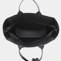 Pre Owned حقيبة فاليترا فاليترا لينة كبيرة من اللباد والجلد الأسود