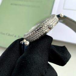 Pre Owned Van Cleef & Arpels Poetic Complications Day/Night Watch White Gold Diamond 38 mm