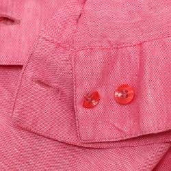 Pre Owned Versace Collection Pink Cotton Blend Full Sleeve Shirt M