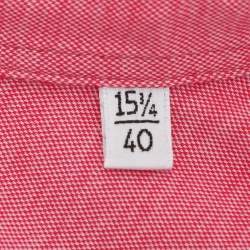 Pre Owned Versace Collection Pink Cotton Blend Full Sleeve Shirt M