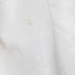 Versace Collection White Tiger Pattern Cotton Button Front Shirt XL