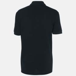 Pre Owned Versace Collection Navy Blue Cotton Pique Polo T-Shirt XL