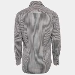 Versace Collection Black Striped Cotton City Shirt L