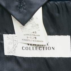 Pre Owned Versace Collection Blue Velvet Tailored Blazer XL