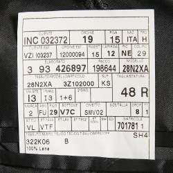 Pre Owned Versace Collection Black Wool Single Breasted Suit M