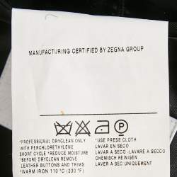 Pre Owned Versace Collection Black Wool Single Breasted Suit M