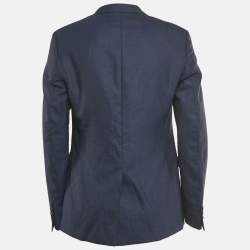 مملوكة مسبقًا بليزر فيرساتشي كولكشن صوف أزرق بمقاس كبير عادي