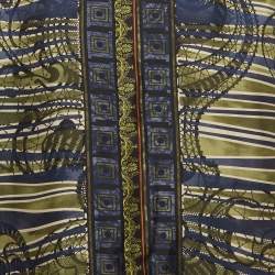 Pre Owned Versace Collection City Multicolour Printed Silk Button Up Shirt XL