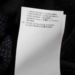 Versace Collection Midnight Blue Printed Cotton Long Sleeve T-Shirt M