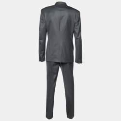Versace Collection Grey Wool Single Breasted Suit 4XL