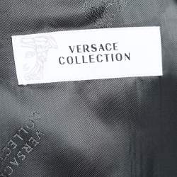 Versace Collection Grey Wool Single Breasted Suit 4XL