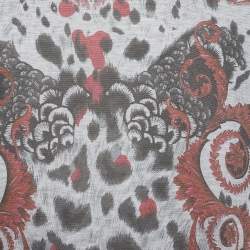 Versace Collection Grey Baroque & Animal Print Jersey T-Shirt XXL