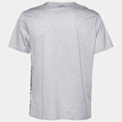 Versace Collection Grey Baroque & Animal Print Jersey T-Shirt XXL
