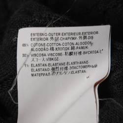 Versace Collection Black Diamond Patterned Knit Sweater M