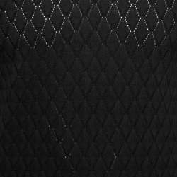Versace Collection Black Diamond Patterned Knit Sweater M
