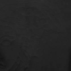 Pre Owned Versace Collection Black Cotton Knit Crew Neck Sweatshirt S