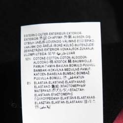 Pre Owned Versace Collection Black Cotton Knit Crew Neck Sweatshirt S