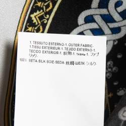 Versace Collection Black Baroque Printed Silk Shirt M