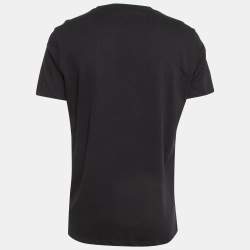 Pre Owned Versace Collection Black Printed Cotton T-Shirt XL