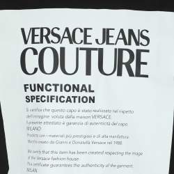 Pre Owned Versace Jeans Couture Black Jersey Printed T-Shirt M