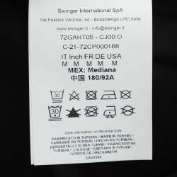 Pre Owned Versace Jeans Couture Black Jersey Printed T-Shirt M