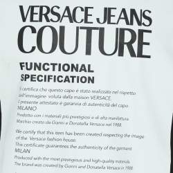 Pre Owned Versace Jeans Couture Black Cotton Printed T-Shirt L