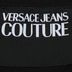 Pre Owned Versace Jeans Couture Black Cotton Printed T-Shirt L