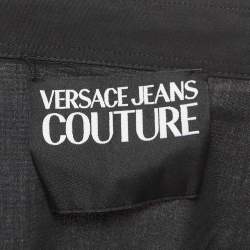 Versace Jeans Couture Black Cotton Long Sleeve Shirt XL