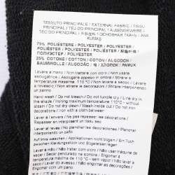 Pre Owned Versace Jeans Couture Black/White Jersey Logo Applique Sweatshirt M